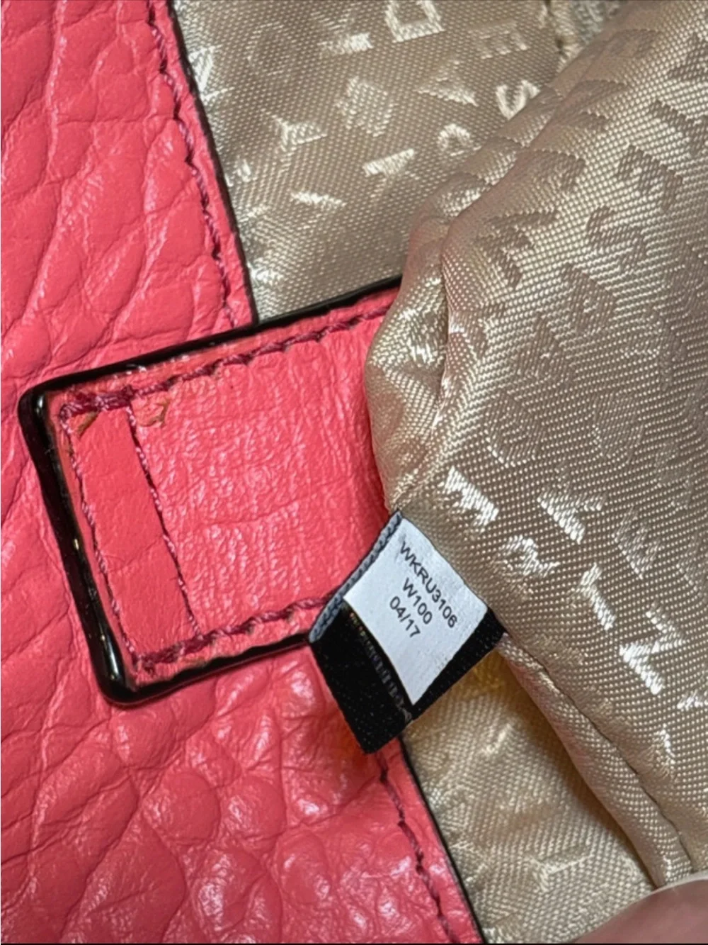Kate Spade Perri Lane Coral Leather Tote & Wallet